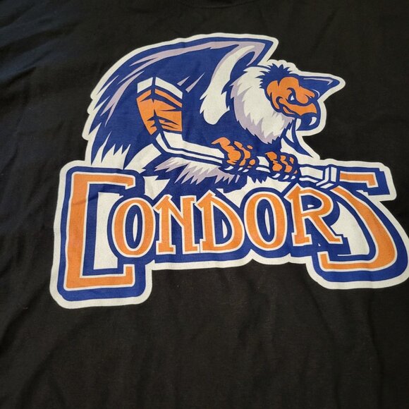 Mens Bakersfield Condors Long Sleeve Black Sz 5xl Shirt - Picture 2 of 4